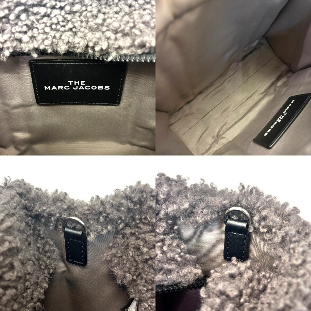 Marc Jacobs THE Teddy SMALL Tote Bag with Shoulder Strap, Gray, H012M06FA21, - Picture 6 of 9